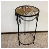 12 inch round 30 inch tall side table plant stand