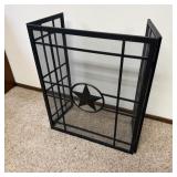 Western fireplace screen