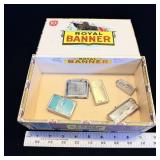 Vintage Silver Tone Lighters Hilton, Dragon &