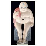 Novelty nude fat man light switch cover 1974