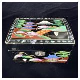 Vintage Japanese Mother of Pearl Inlay Jewlery Box