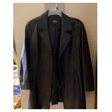 BGSD Button Down Faux Leather Jacket XL