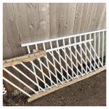 (2) New white railing panels roughly 7 feet long