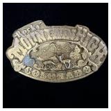 1976 Rocky Mountain high brass belt buckle