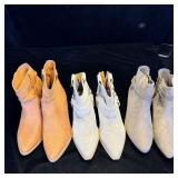 (3) Pairs Womens Booties