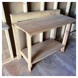 Fold up workbench 46 inches wide 35 inches tall