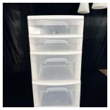 4 Drawer Plastic Storage Cabinet