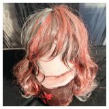 Black w/ Red Highlight Long Layered Fashion Wig