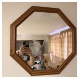 Octagon eagle mirror 20 inches wide