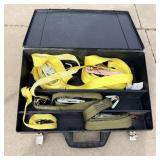 Under seat storage tote with 2 inch ratchet