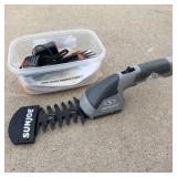 Cordless lithium ion SUNJOE hedge trimmer