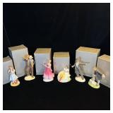 (6) Avon Images of Hollywood Porcelain Figures >
