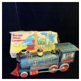 Western Special Locomotive Battery Operated Tin