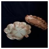 (2) Frankoma Pottery Pieces #223 Plainsman Ashtray