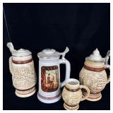 (4) Avon Ceramarte Beer Steins