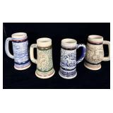 (3) Avon Ceramarte Beer Steins