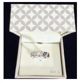 New in box 3 Color Rhinestone Ring sz 9