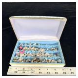 Vintage Mele & Co Travel Jewelry Hard Case Clam >