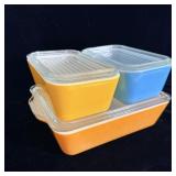 Vintage Pyrex Primary Colors Serving Dishes
