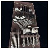 Stanley Roberts Silverware Set in cloth holder