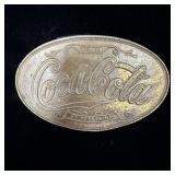 Vintage brass Coca-Cola belt buckle