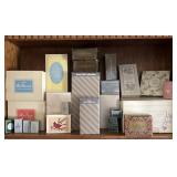 Large lot of boxed Avon collectibles