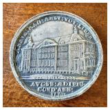 1772 medal commemorating the inauguration of the