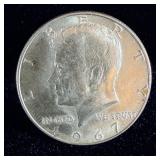 1967 Silver Kennedy half dollar
