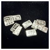 (10) 5 grain silver bars