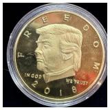 Gold plated 2018 Donald Trump second amendment