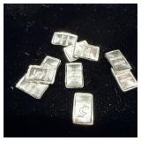 (10) 5 grain silver bars