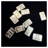 (10) 5 grain silver bars