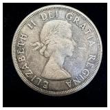1961 silver Canadian dollar