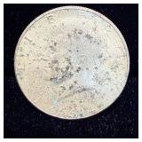 1964 silver Kennedy half dollar