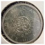 Uncirculated 1964 silver Canadian dollar