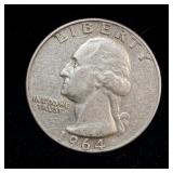 1964-D Silver Washington Quarter