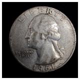 1961-D Silver Washington Quarter