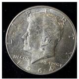 Uncirculated 1964 silver Kennedy half dollar