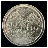 1 Oz Draper Mint Swiss of America Type 3 Obverse