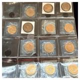 Sheet of western and native tokens