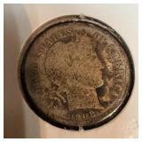 1908-O Silver Barber Dime