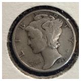 1945 Silver Mercury Dime