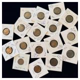 Miscellaneous US coins wheat pennies Indian head