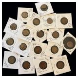 Miscellaneous US coins wheat pennies Indian head