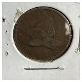1858 flying eagle penny F