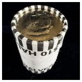 Roll of Kennedy half dollars search for silver!