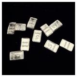 (10) 5 grain Silver bars