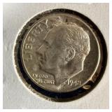 Uncirculated 1948 silver Roosevelt dime