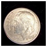 Uncirculated 1946 silver Roosevelt dime