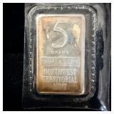 Northwest territorial mint 5 g silver bar